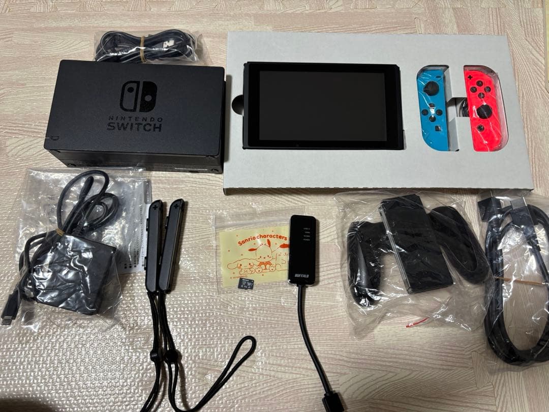 Nintendo Switch+BUFFALO128gmicroSD+LAN変換