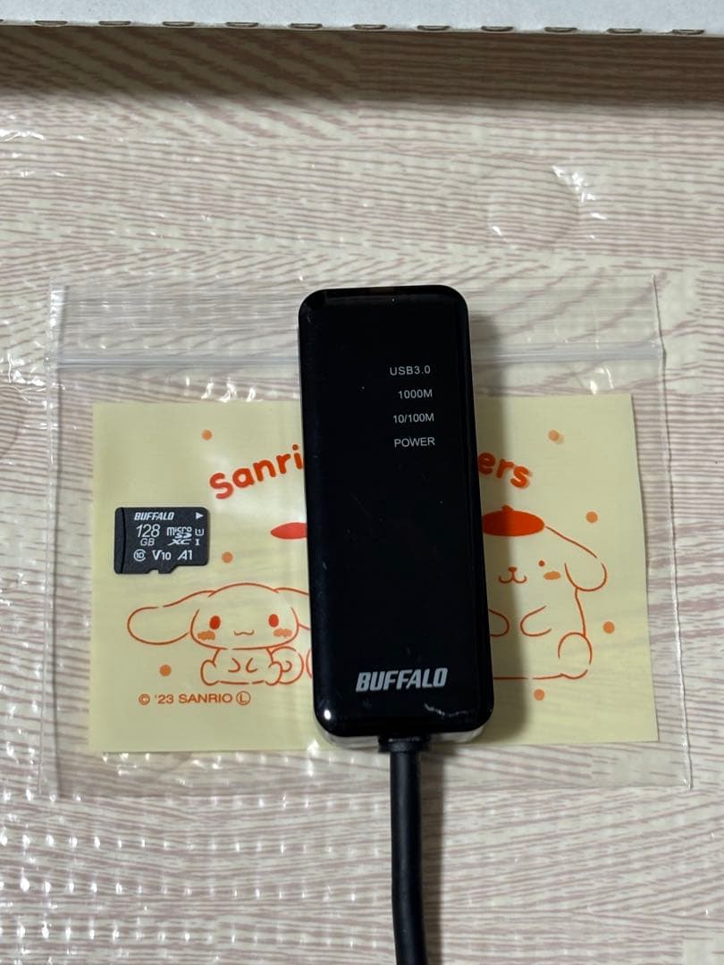 Nintendo Switch+BUFFALO128gmicroSD+LAN変換