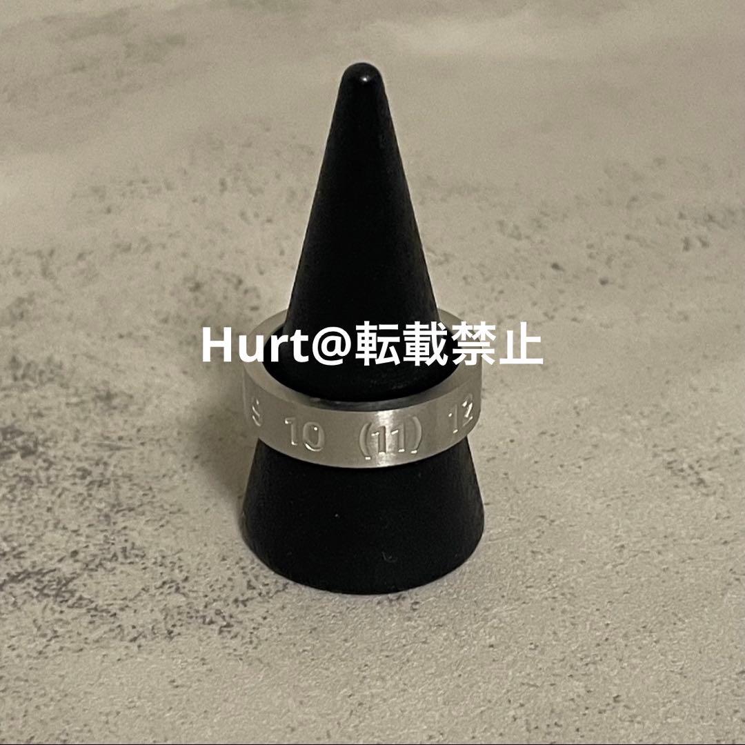 【新品外箱あり】メゾンマルジェラ ナンバリング ロゴ リング 13号相当