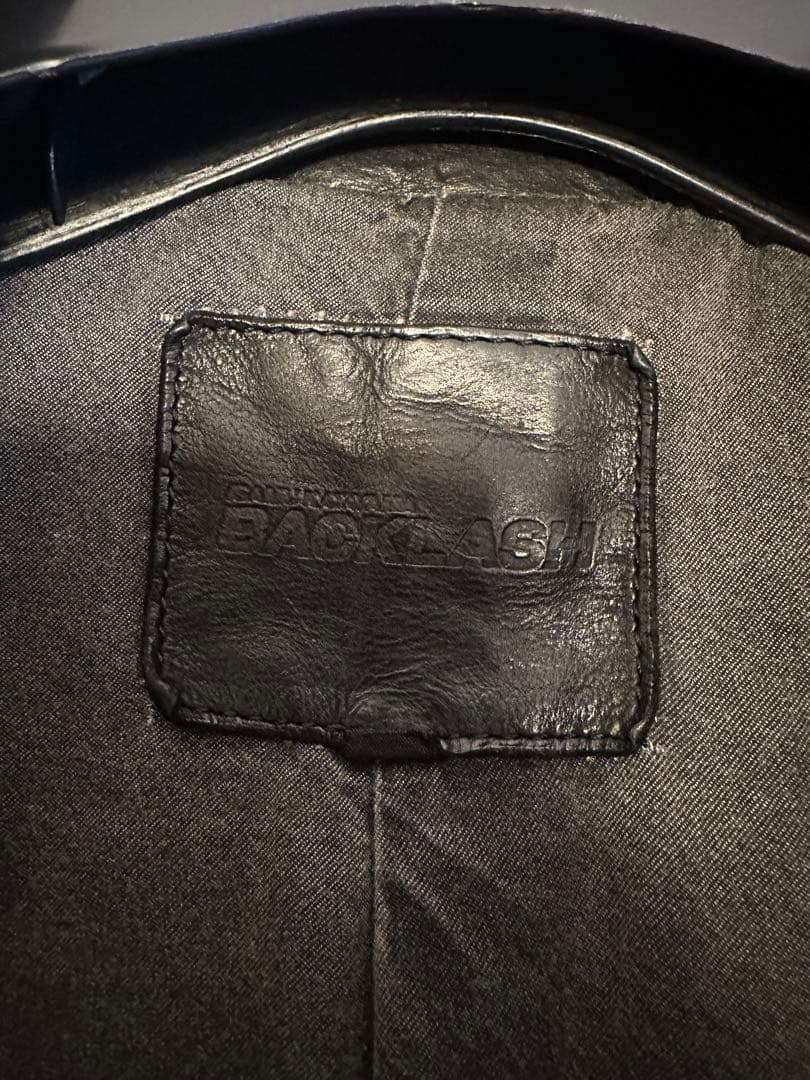 バックラッシュ ジャパンステア レザー ライダース Mサイズ 美品