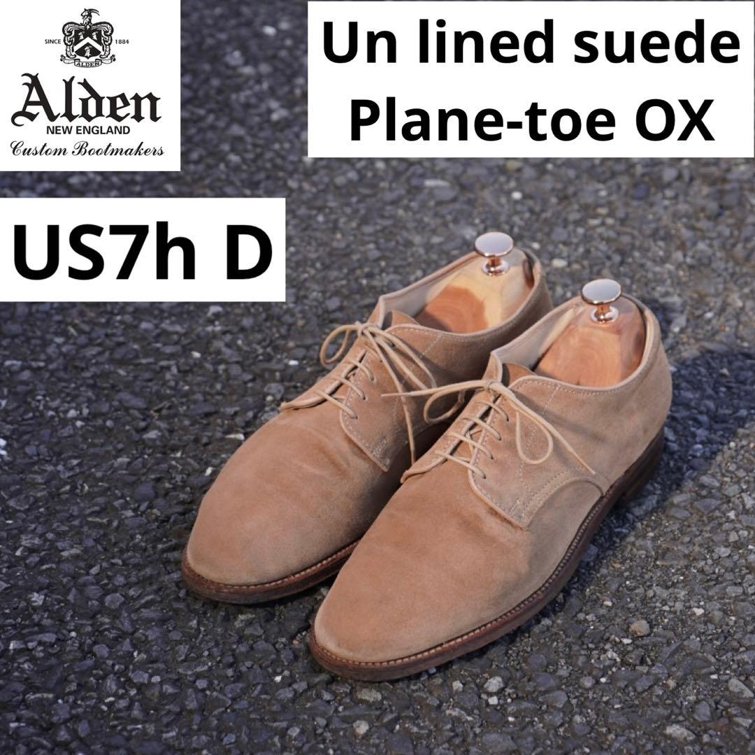 ⭐︎希少モデル⭐︎ Aldenダーティバックス アンラインド プレーントゥUS7hD