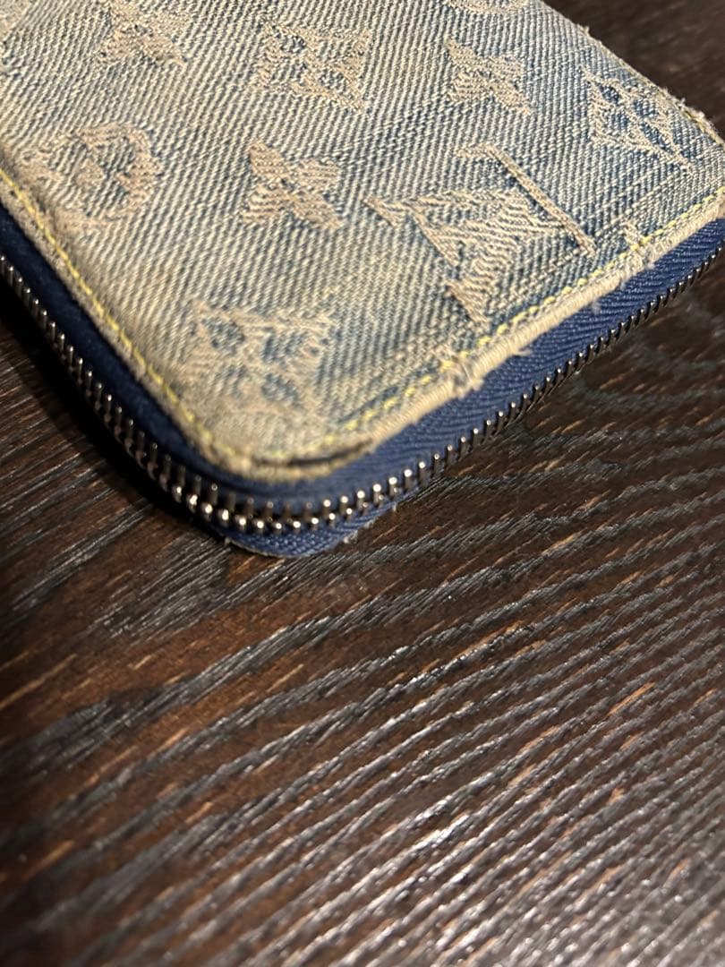 ヴィトン　ルイ・ヴィトン　デニム　財布　ジッピー　二つ折り　LV ジャンク