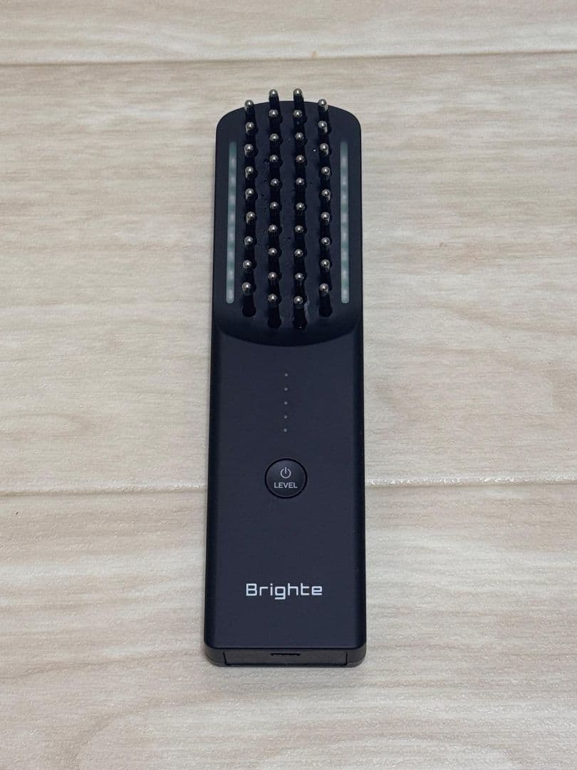 Brighte ブラシヘアアイロン LEDライト付きELEKIBRUSH
