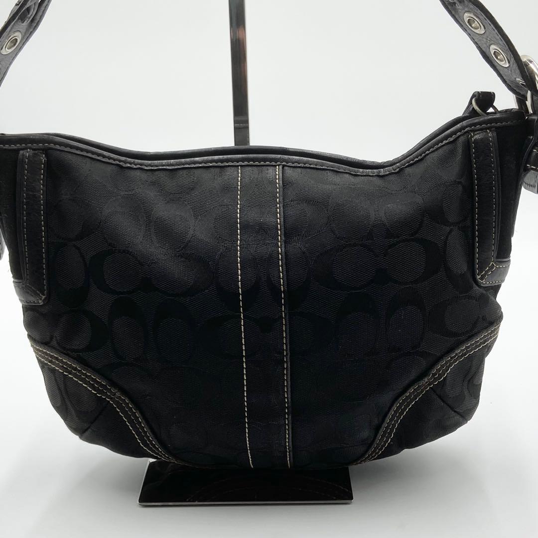 コーチ ショルダーバッグ ワンショルダー ブラック キャンバス 6267