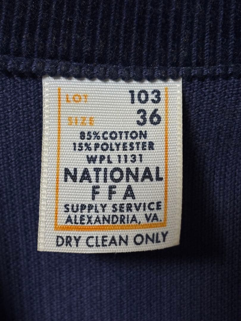 FFA ネイビー ファーマーズジャケット【size36】