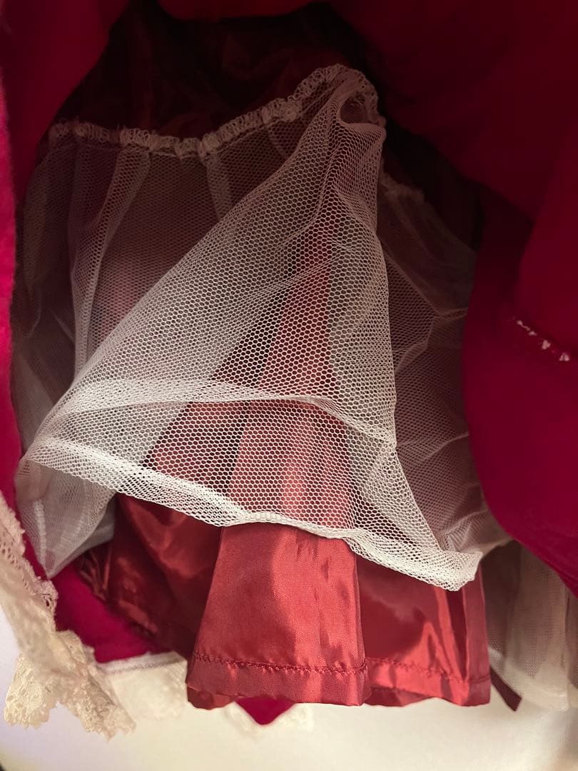 Angelic Pretty　別珍バッスルスカート　エンジ