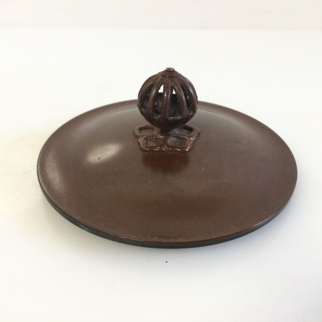 茶釜 万代屋釜 風炉釜 銘有 銅蓋釜環付 茶道具 L301