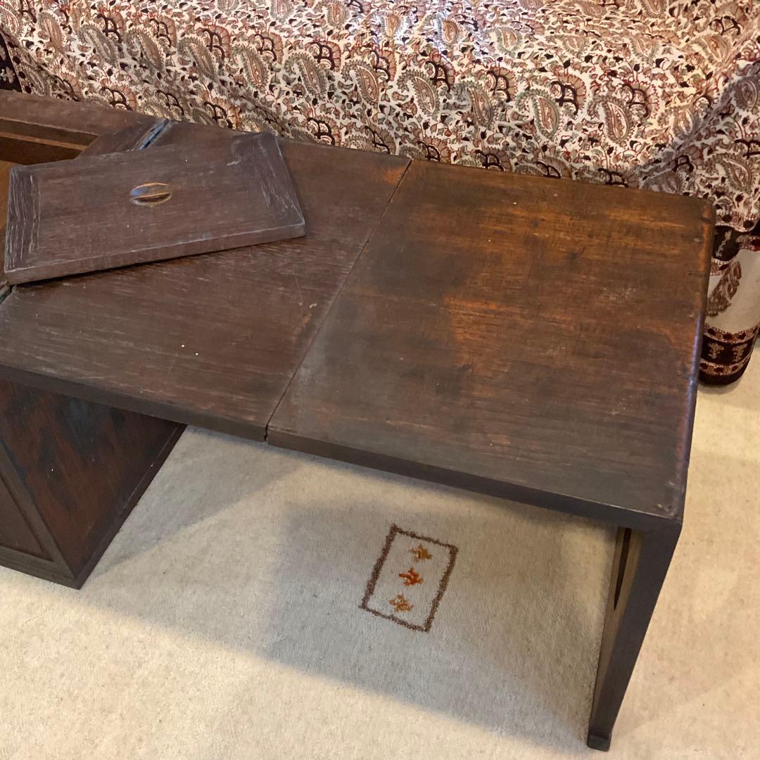 1080【手造り文机】折りたたみ式 年代物