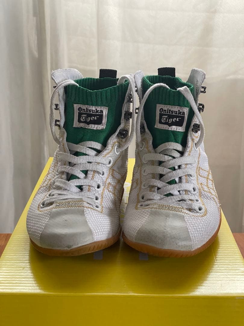 Onitsuka Tiger ボクシングシューズ ハイカット ホワイト/グリーン