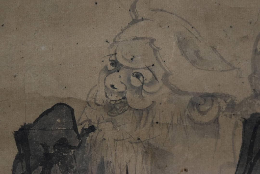 【真作】村田寉皐　画/鶴皐/中村鸞太　賛/寿老人画賛/掛軸☆宝船☆Z-904