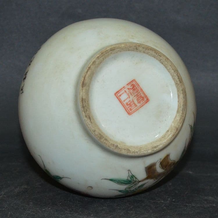 九桃ひょうたん瓶一対 景徳鎮 陶磁器 装飾品 現代工芸品 美術品 置物