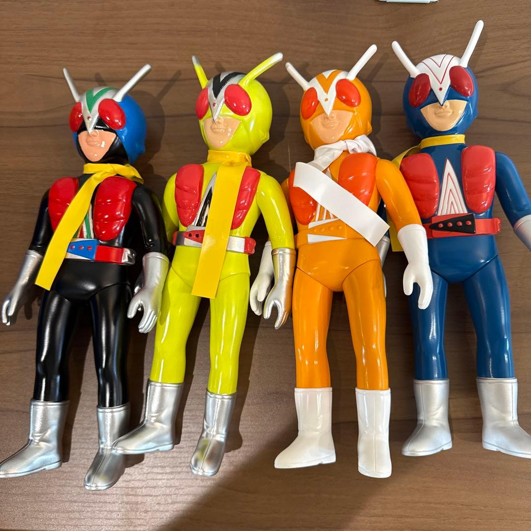 ライダーマン　ソフビ　4体セット