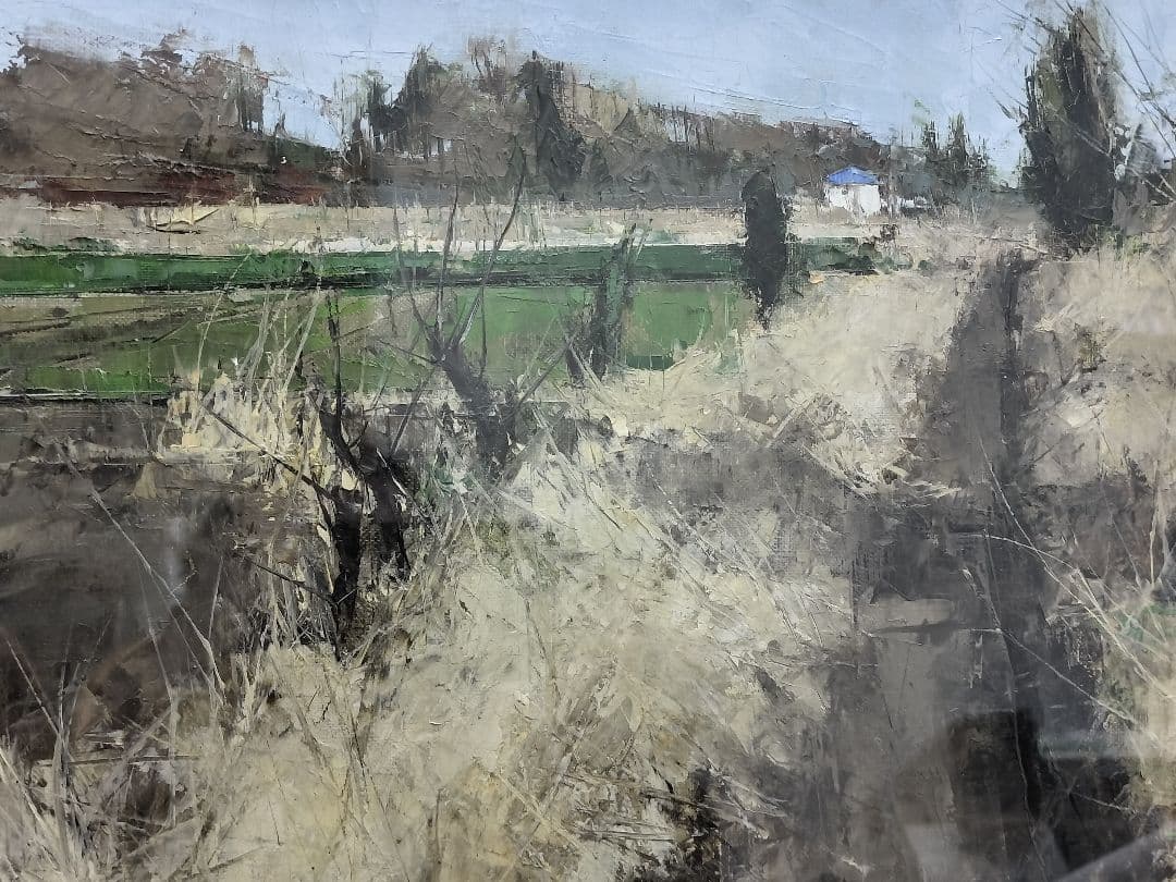 津久井の風景画（晩秋 農道）