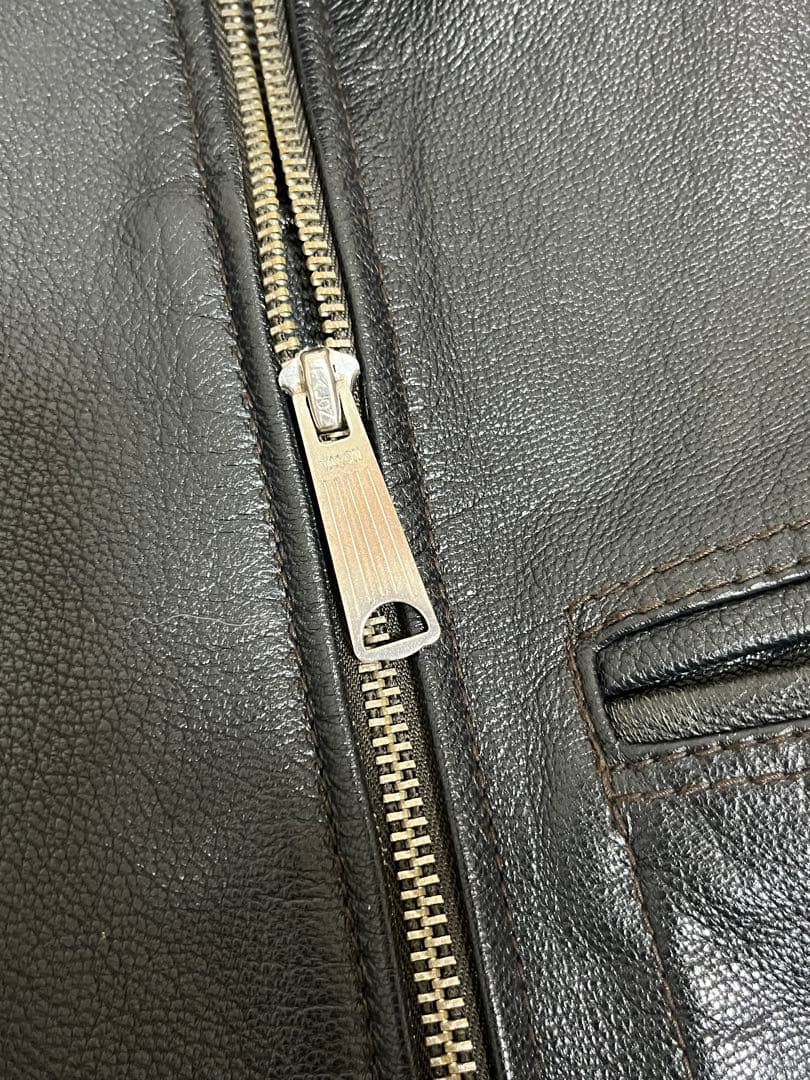 Schott ゴートレザー（山羊革） シングルライダースジャケット