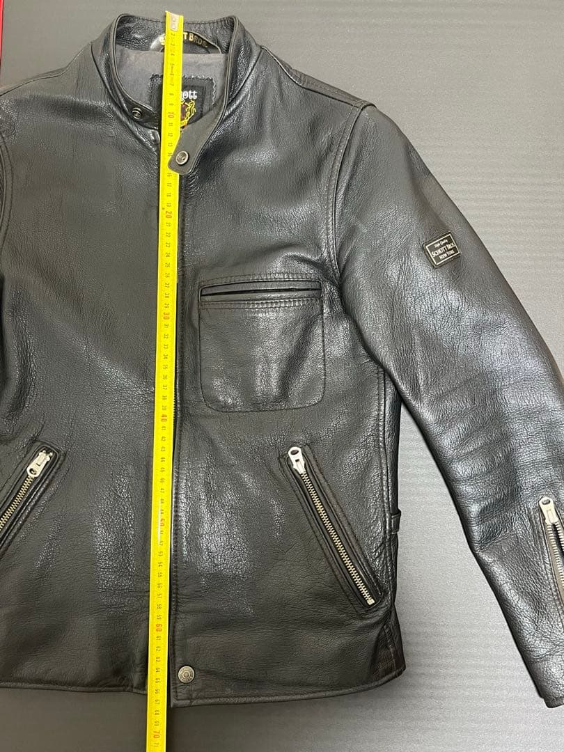 Schott ゴートレザー（山羊革） シングルライダースジャケット