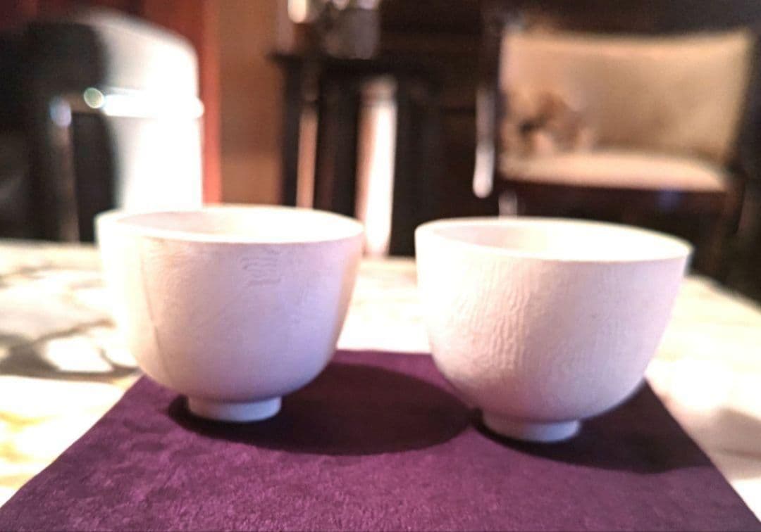 最終処分！人間国宝　松井康成　美品　茶碗　ペア