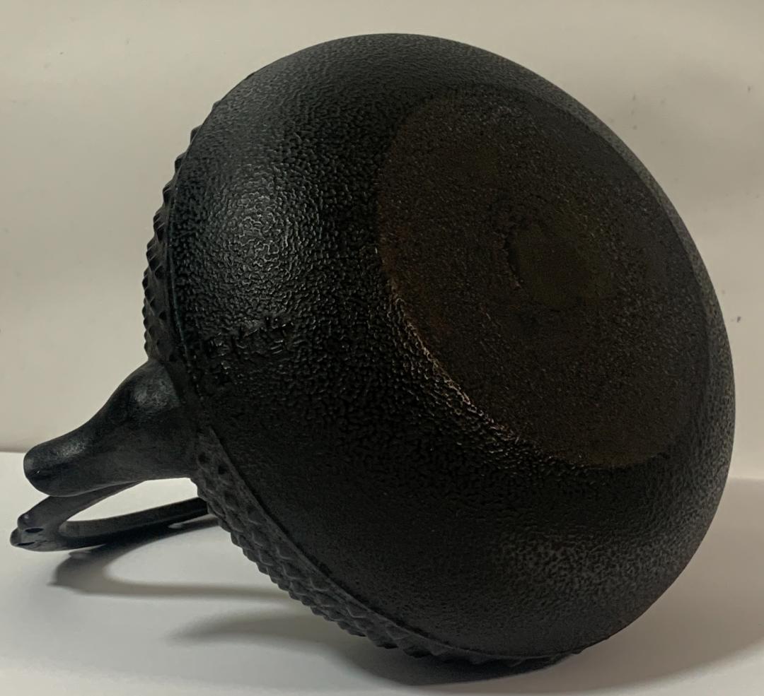 成龍堂鋳造所 斎峰 及川光正造 南部鉄器 宝珠形 鉄瓶