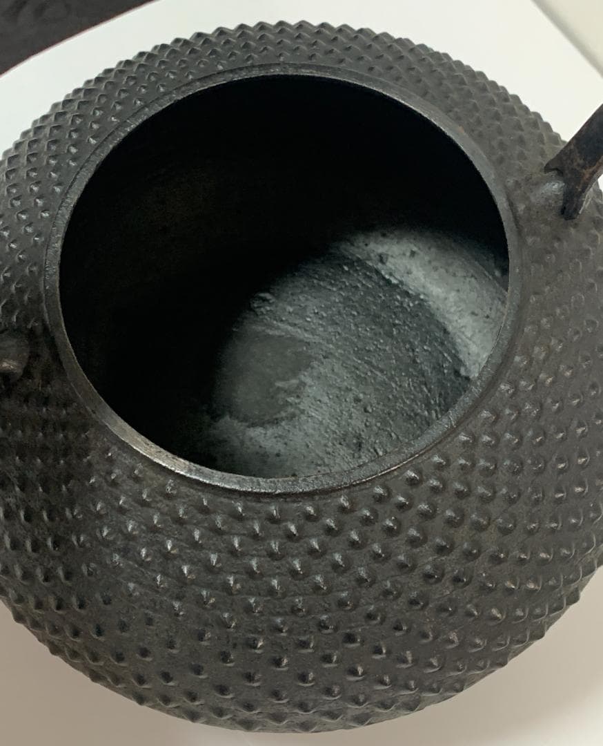 成龍堂鋳造所 斎峰 及川光正造 南部鉄器 宝珠形 鉄瓶