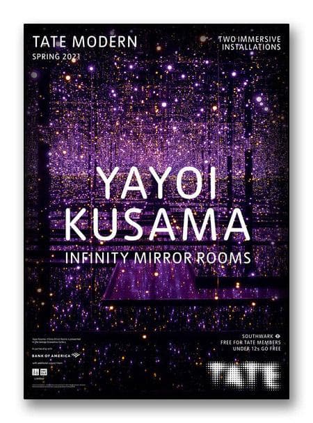 額装済/Infinity Mirror Rooms/草間　彌生/ポスター