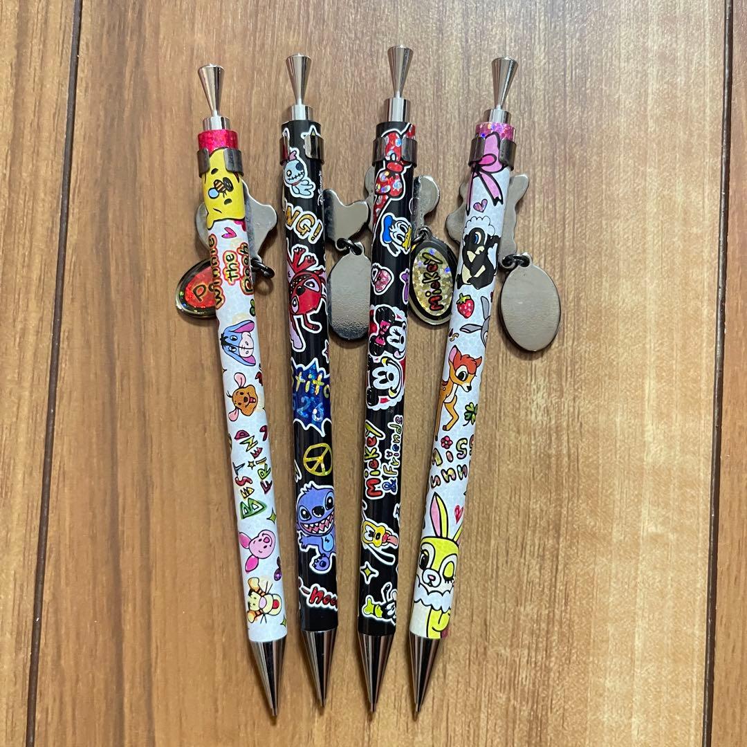 ディズニー　カミオジャパン　チャーム付き　シャープペン　15本セット
