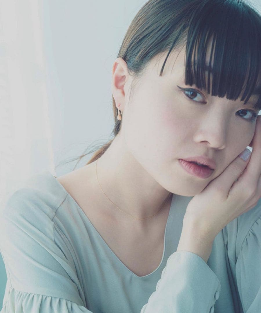 極美品eteエテストーンドロップピアス ローズクォーツ 定価20900円