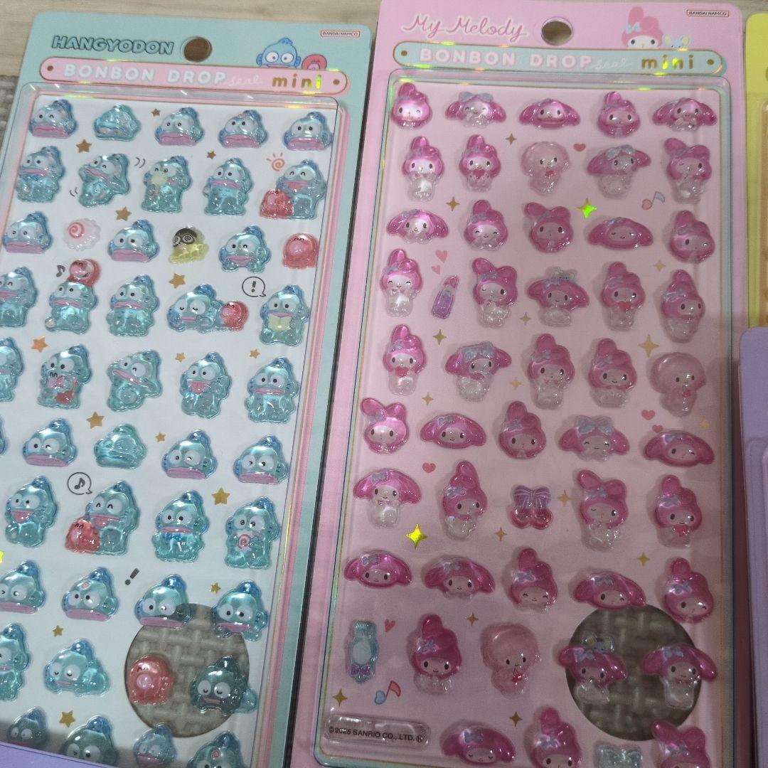 【正規品】サンリオ　ボンボンドロップシールmini コンプ 全8種