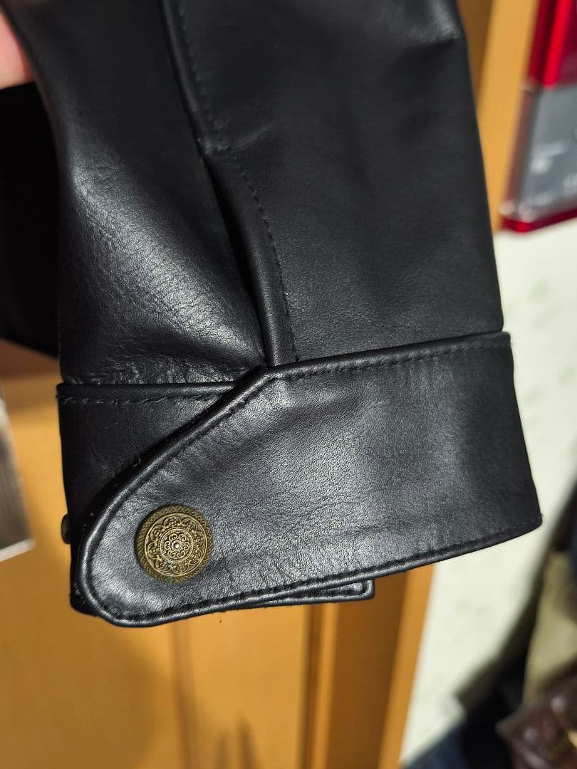 ホースハイド　クロム鞣しオイルドレザーカーコート　 L　ブレーキマン