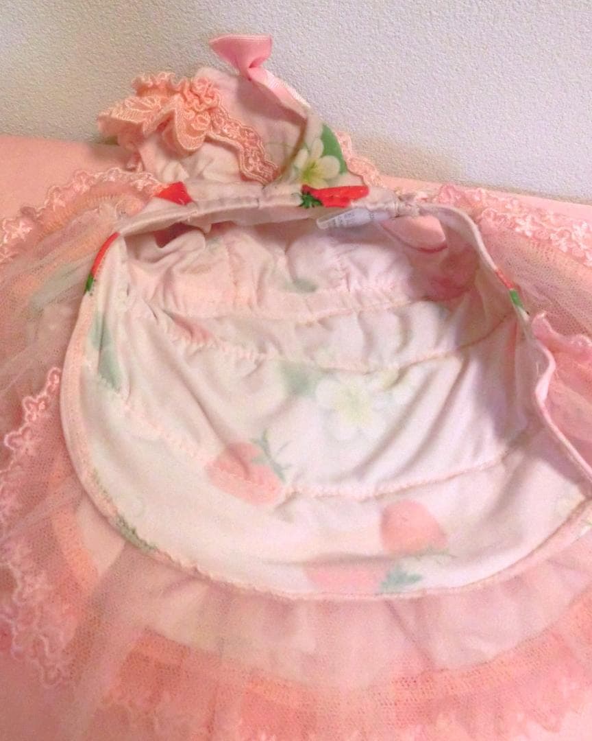 【美品】きゃんナナ いちごキャミワンピ Ｓサイズ