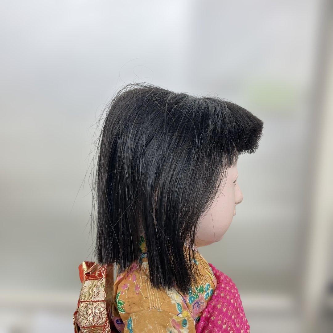 市松人形　抱き人形　アンティーク　古玩具　愛　松風　レトロ　ビスクドール