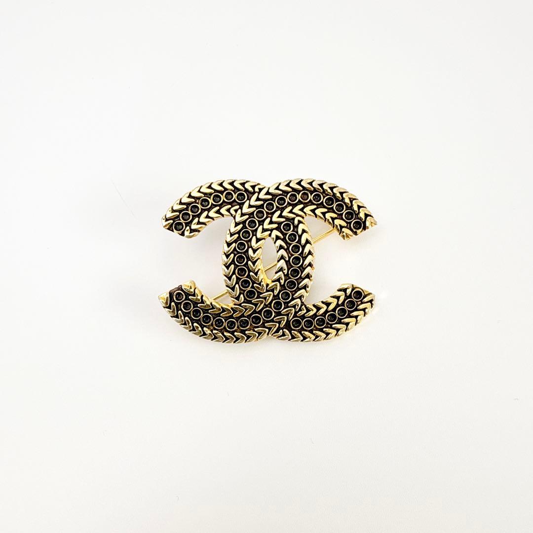 シャネル ココマーク ヴィンテージ ブローチ レディース アクセサリー ゴールド