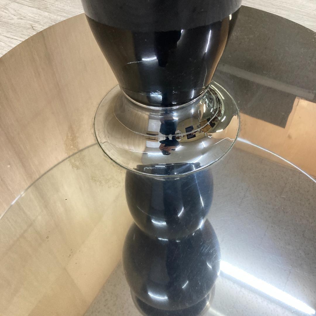 バロッサバレンティ スペイン ダイニングテーブル　ガラス丸テーブル