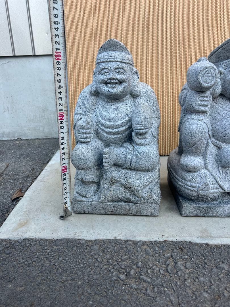 専用です縁起物　みかげ石　御影石　七福神　美品　2体