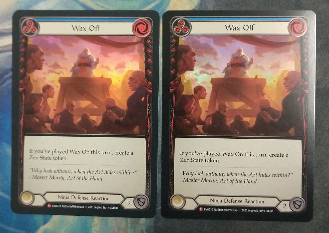 Flesh and Blood Wax Off EVO RF英語版2枚