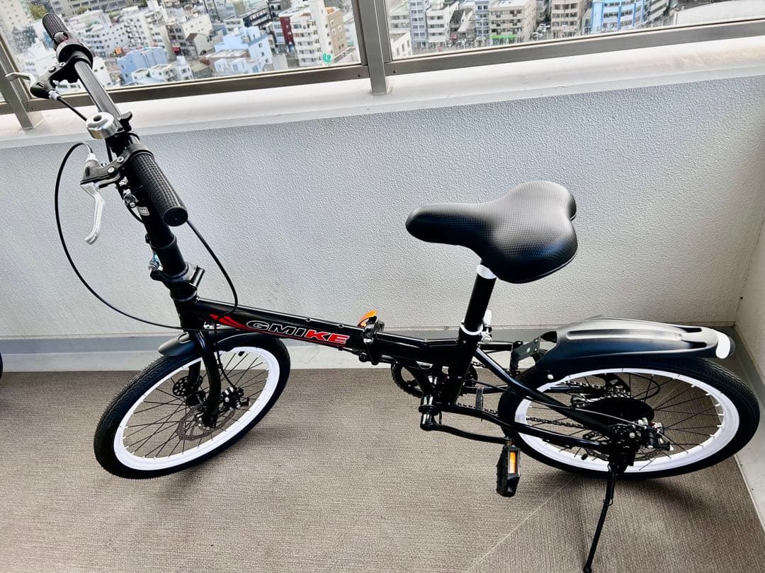 新品　20インチ折りたたみ自転車 ディスクブレーキ　6変速