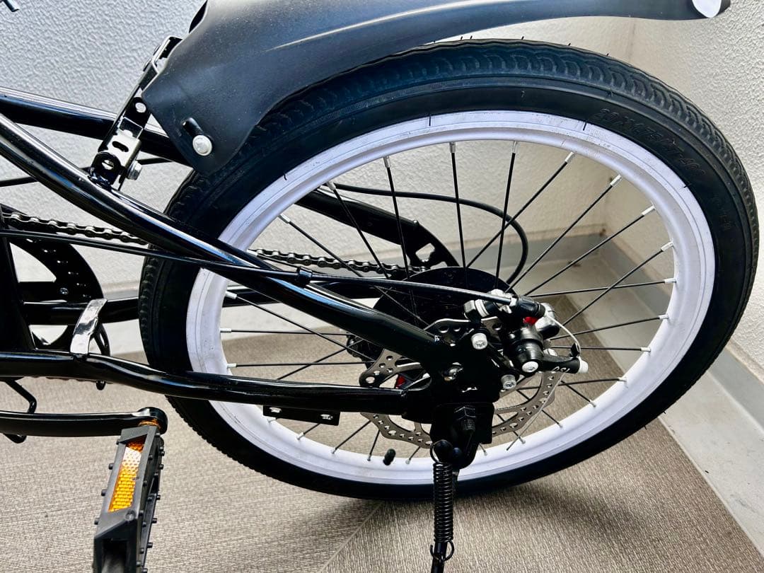 新品　20インチ折りたたみ自転車 ディスクブレーキ　6変速