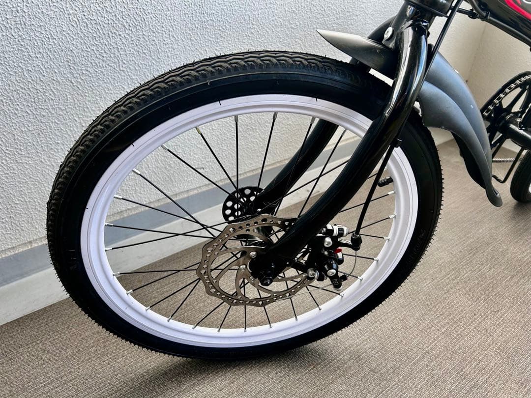 新品　20インチ折りたたみ自転車 ディスクブレーキ　6変速