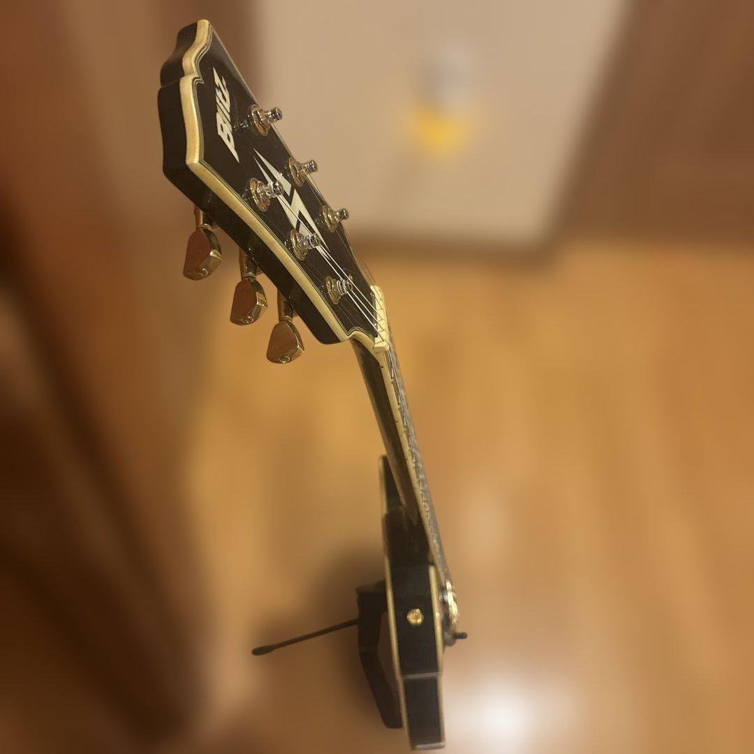 ”ぼっちざろっく”Blitz BLACKレスポールカスタムタイプ 新品弦張替済