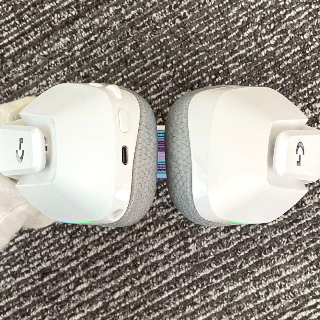 logicool ロジクール ゲーミングヘッドフォン G733 ホワイト