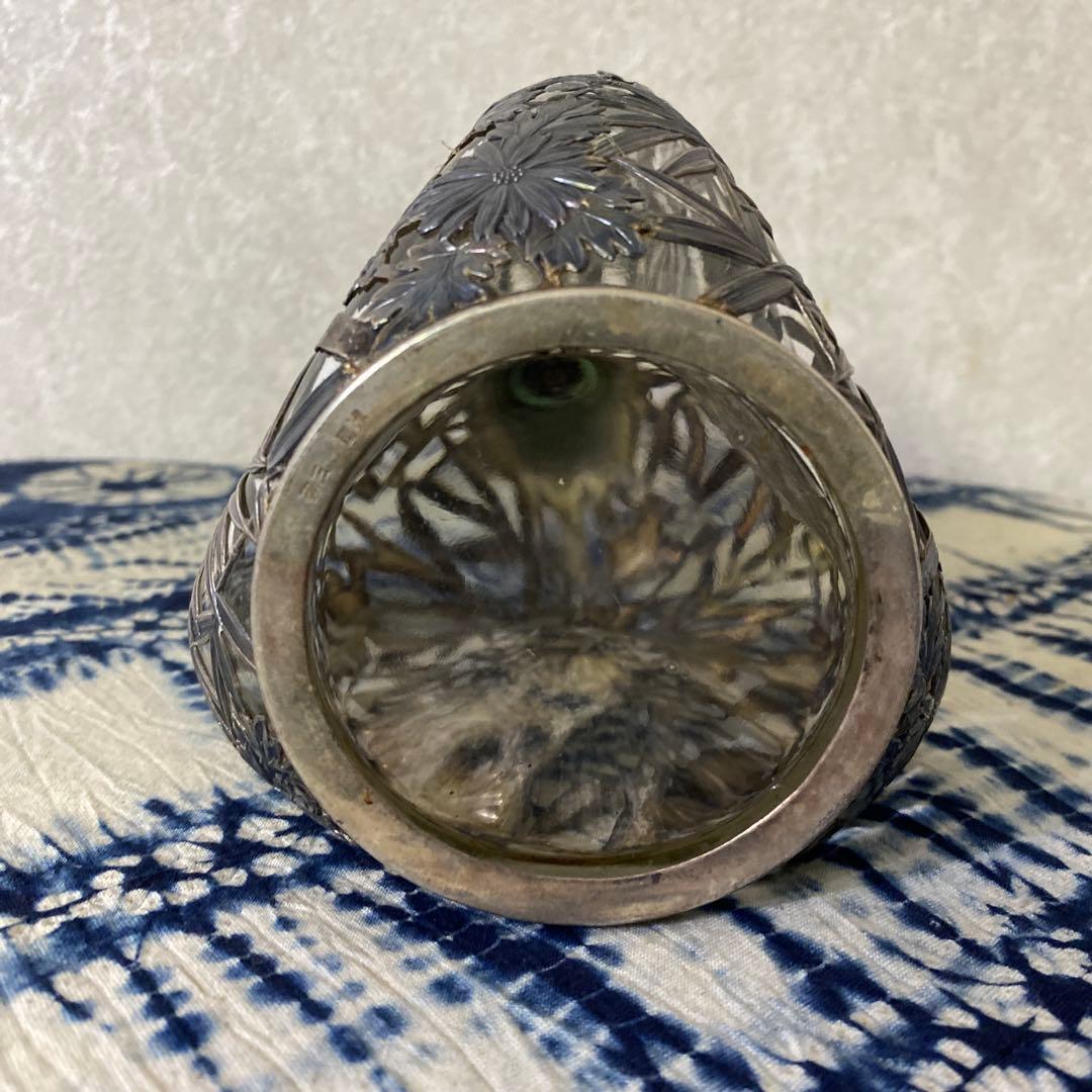 純銀　三越　デキャンタ　ガラス