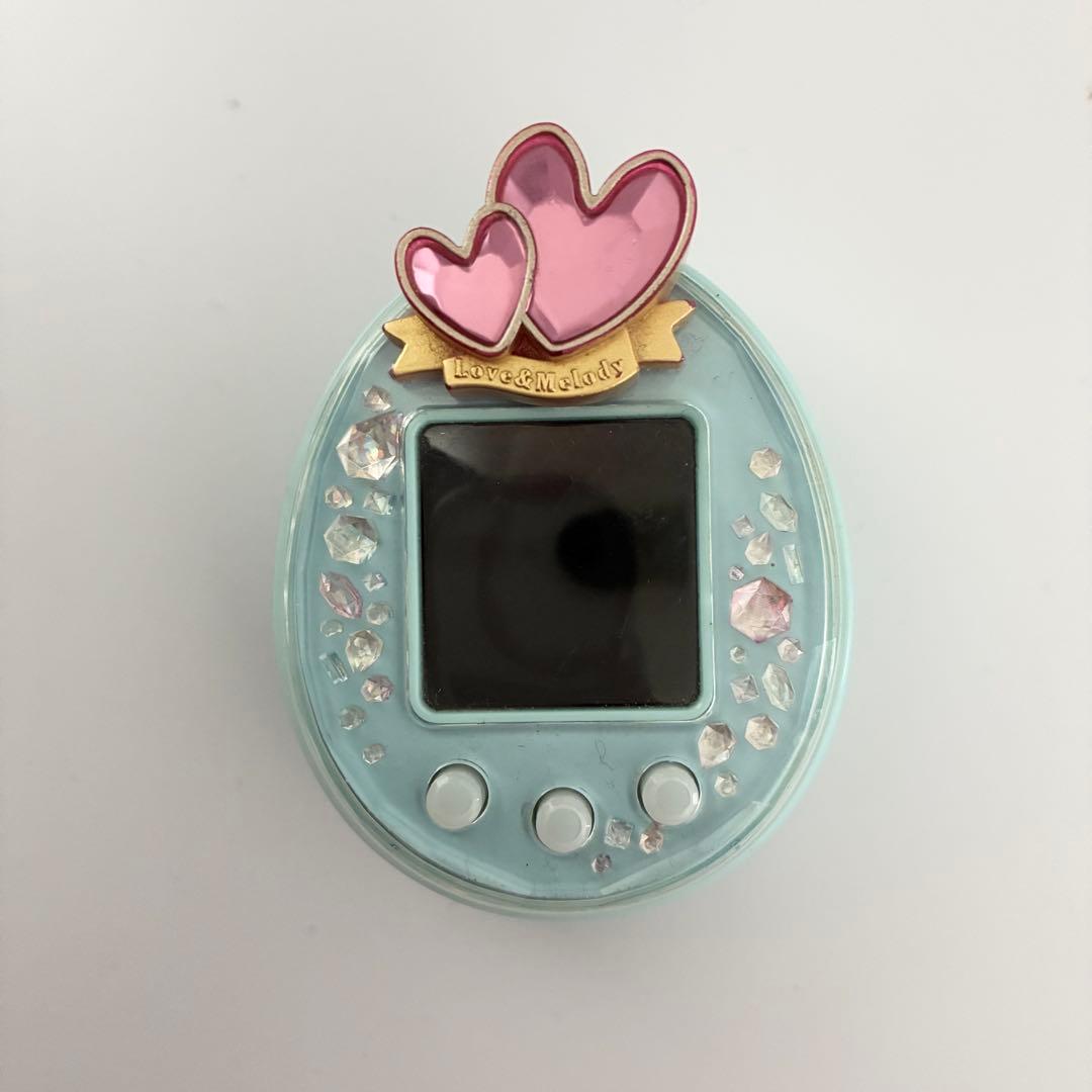 たまごっちp's たまごっちピース　水色　タマデコピアス