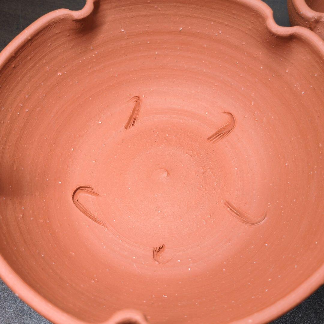 山田想 作 常滑焼 朱泥 鉢 二点セット