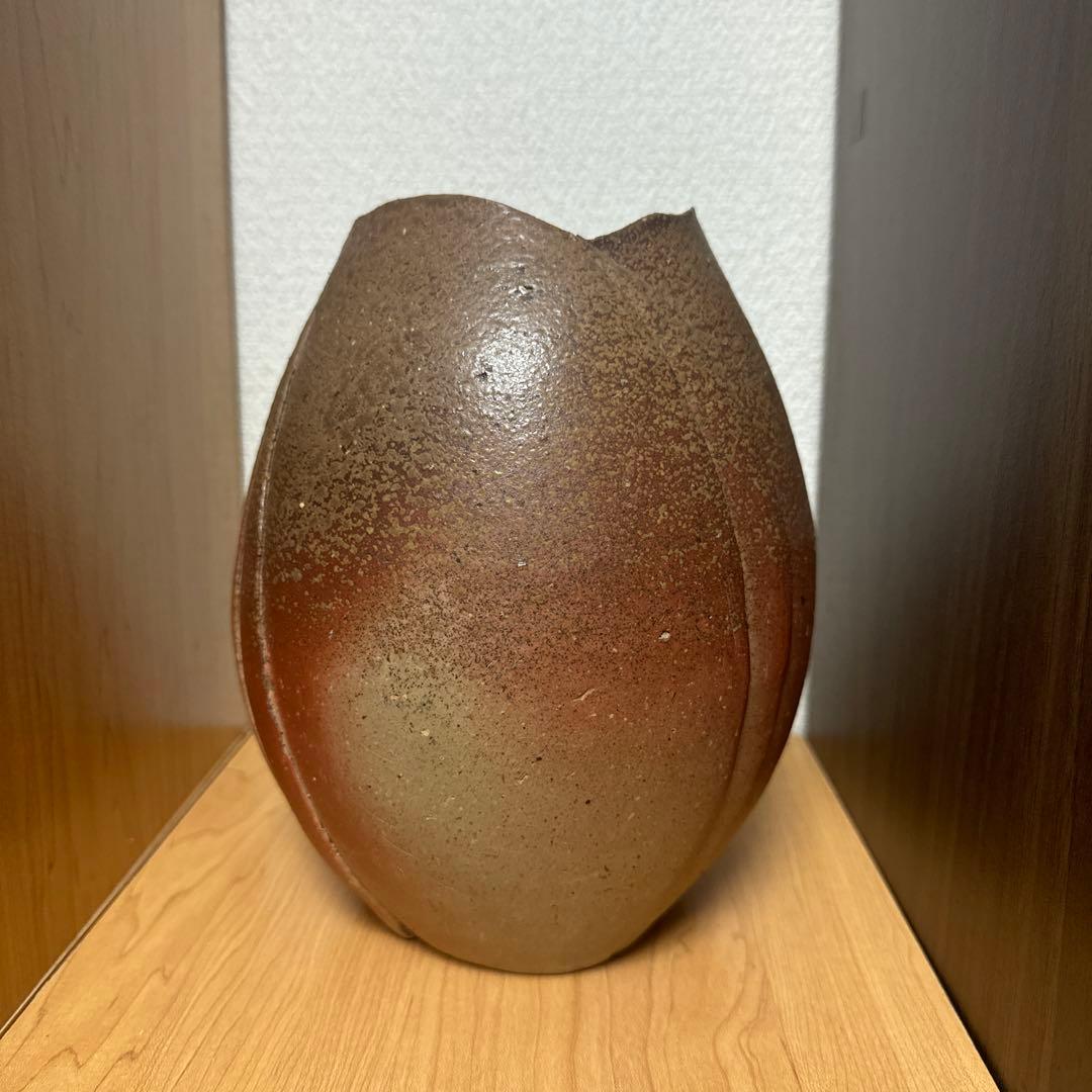 渡邊琢磨　備前焼　花入