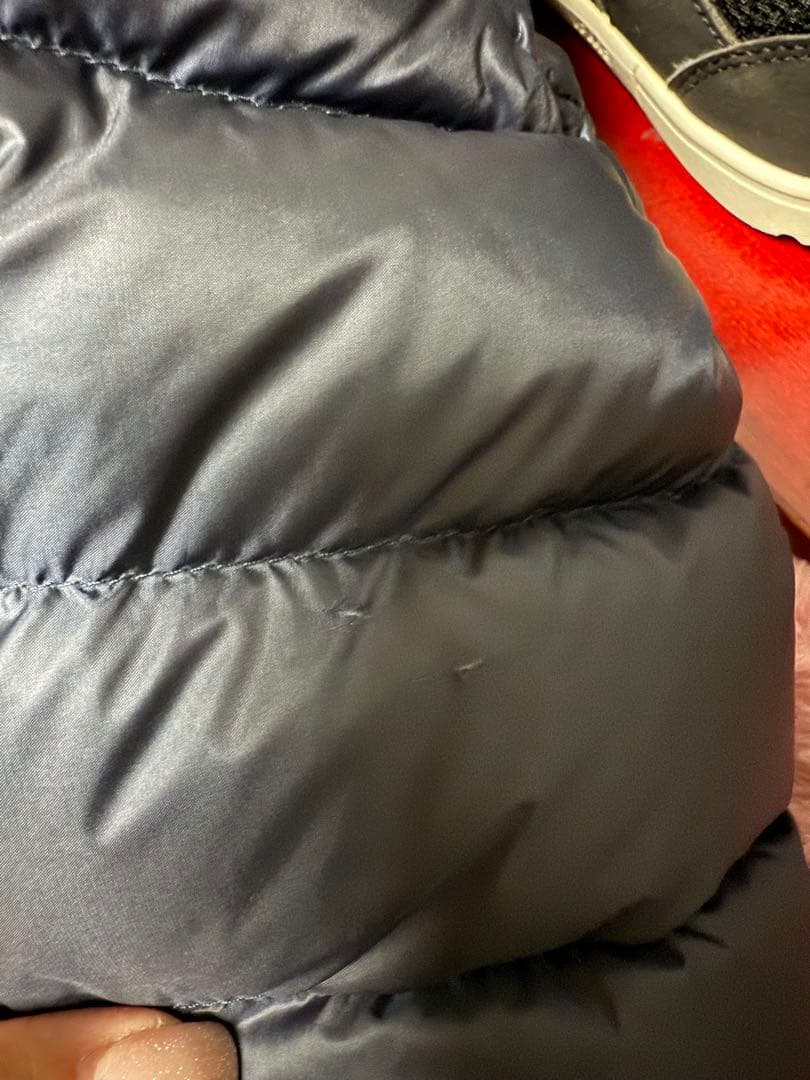 MONCLER フリル付き　ダウンジャケット　ネイビー　訳あり