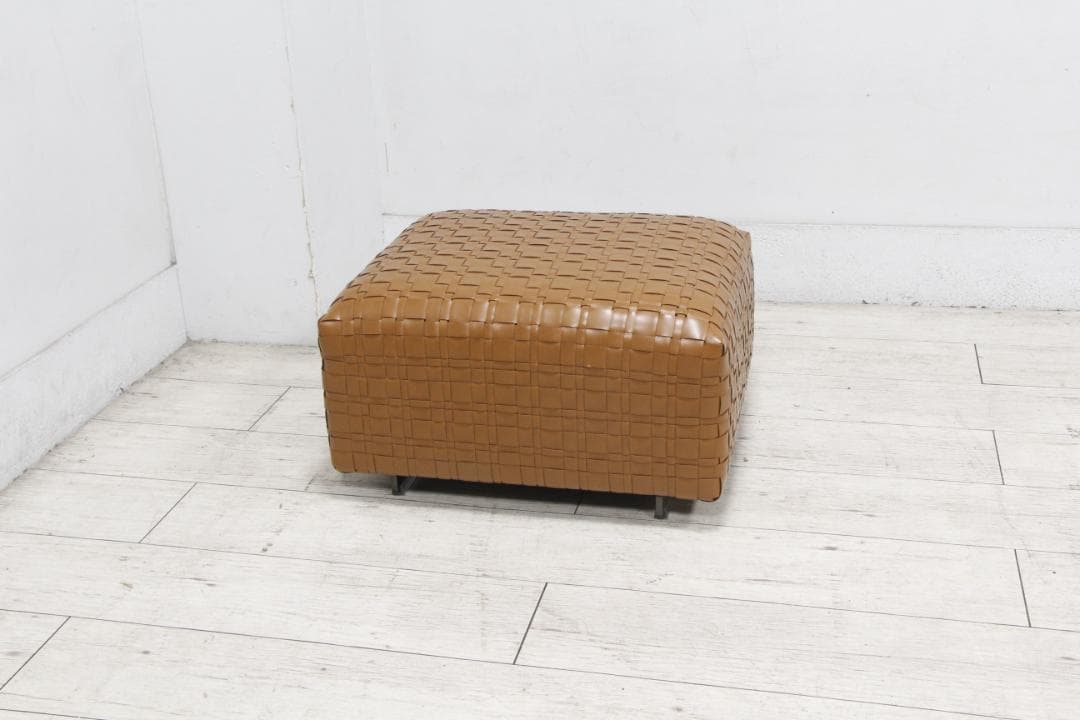 [展示極美品] FLEXFORM オットマン スツール BANGKOK 総革
