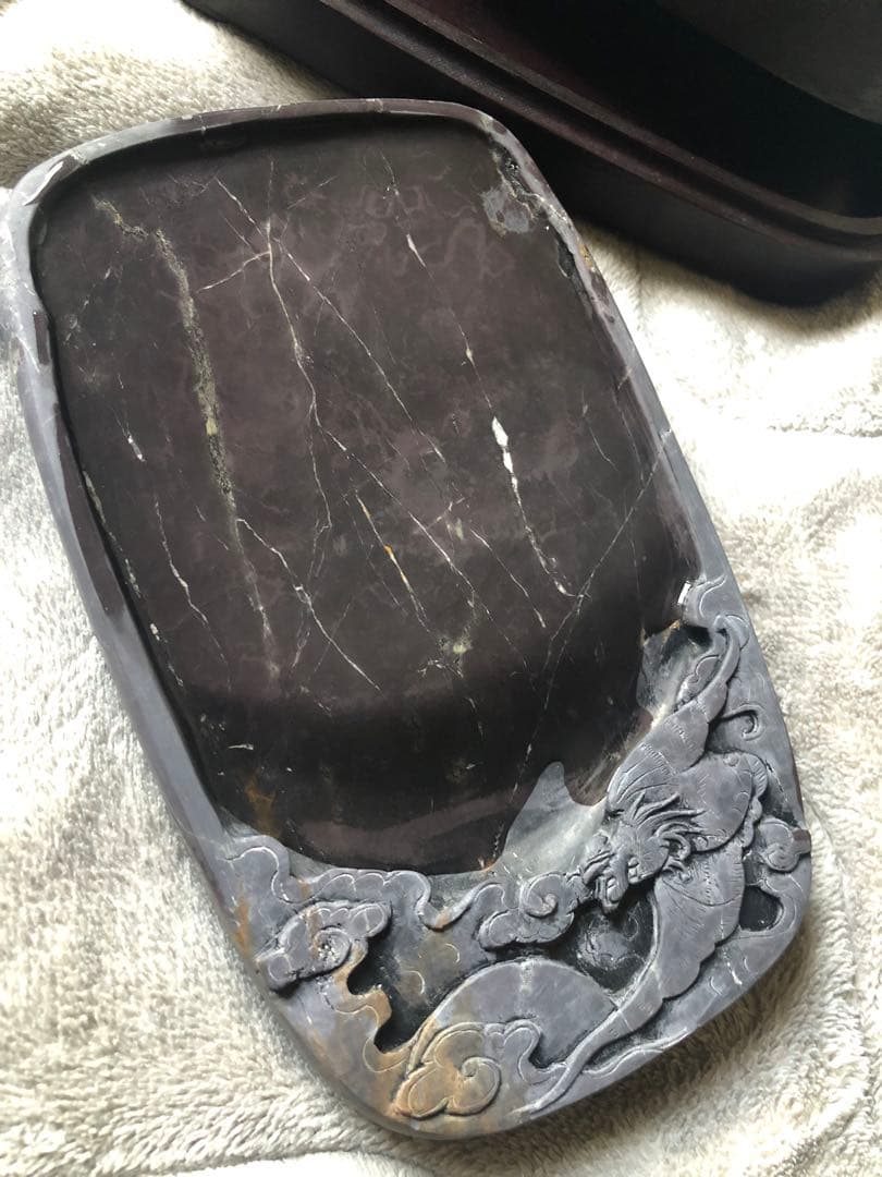 すずり 端溪硯 老坑水岩 大西洞 金綫 金皮 書道用品 端渓硯 文房四寶