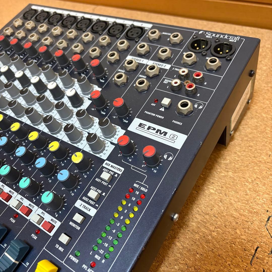 【良品】SOUNDCRAFT EPM8 アナログミキサー 動作品 本体のみ