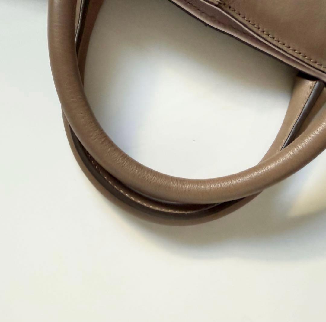 TOD'Sトッズ Dキューブバッグ ピンク ベージュ ハンドバッグ