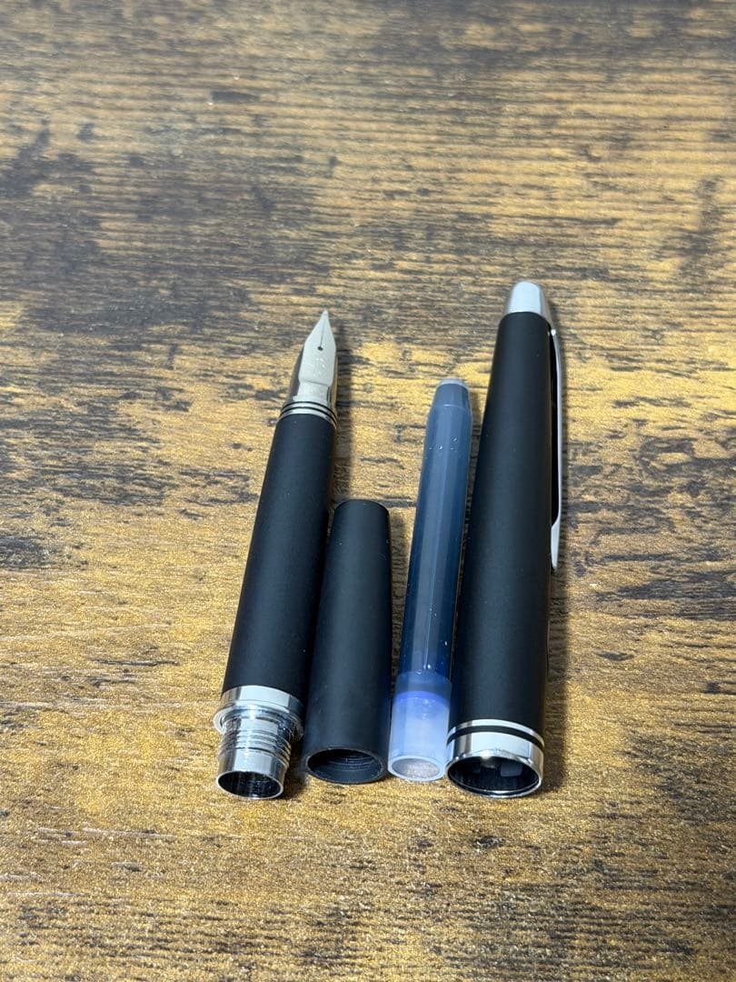 未使用　1975年製　艶消し　マットブラック　ミュー　パイロット　万年筆　中字