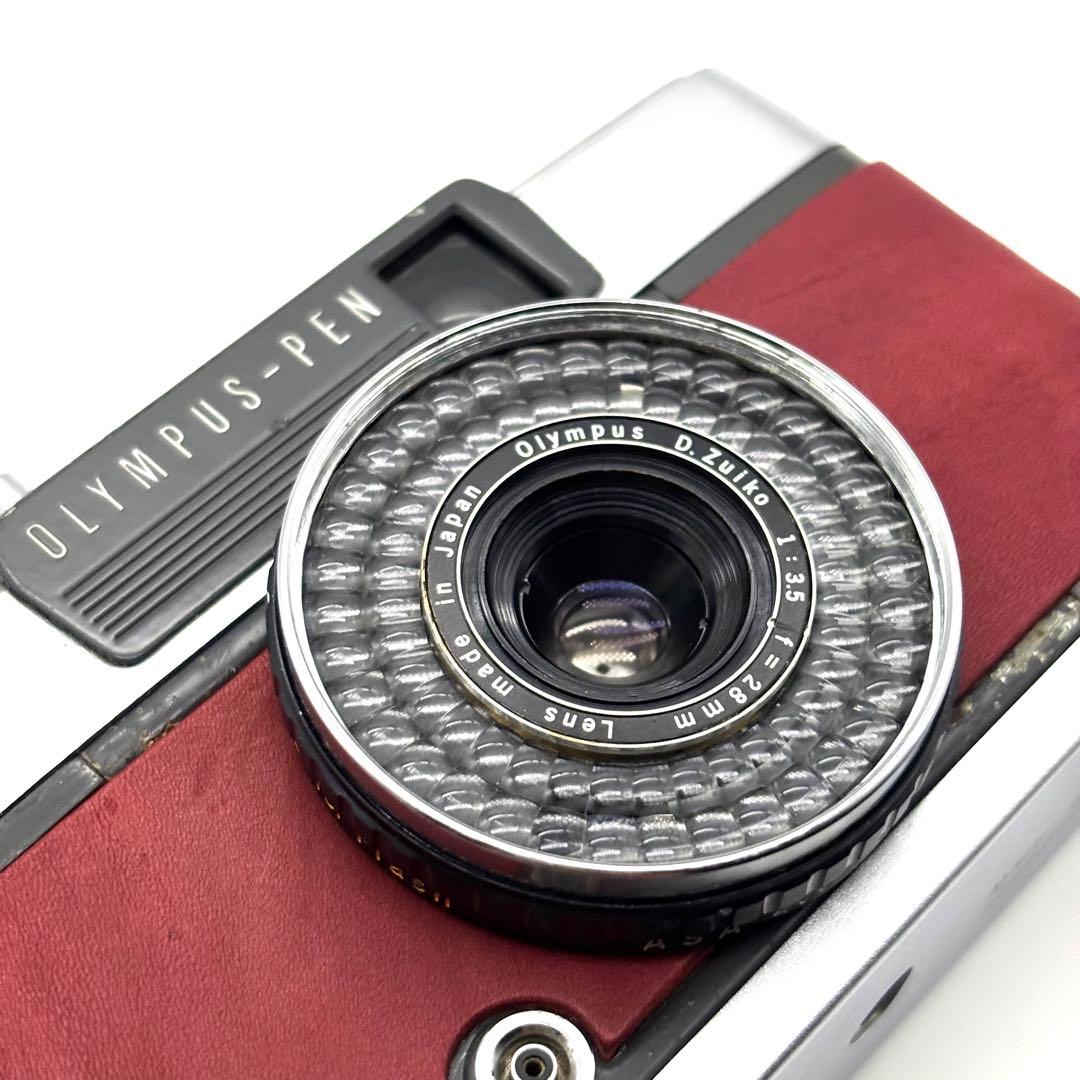【整備済・完動品】 OLYMPUS PEN EE-2 ボルドーブラウン
