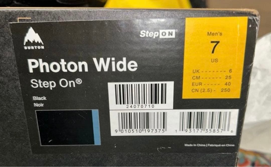 バートン　ステップオン　スキーブーツ　ヴィンディングセット　25cm